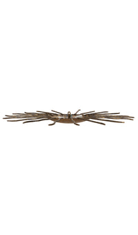 Mid-Century Spanish gilt iron sunburst wall or ceiling light. 