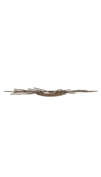 Mid-Century Spanish gilt iron sunburst wall or ceiling light circa 1950s–60s.