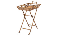 Mid-Century Italian Folding Faux Bamboo Tray Table