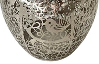 Beautiful glass vase with silver overlay attributed to the renown French glass makers Saint Graal.