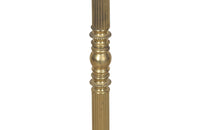 Mid-20th Century French brass telescopic reading floor lamp.