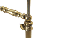 Mid-20th Century French brass telescopic reading floor lamp.