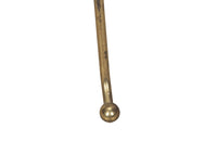 Mid-20th Century French brass telescopic reading floor lamp.