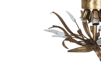 Mid-Century French Wheat Sheaf Ceiling Light