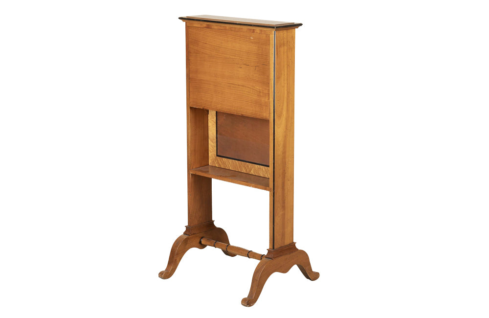 Mid Century folding secrétaire in cherrywood. French antique furniture