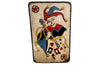 Mid century metal sign of a joker playing card fairground sign French