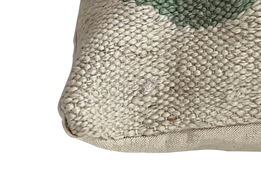 1960s French rooster tapestry feather filled cushion