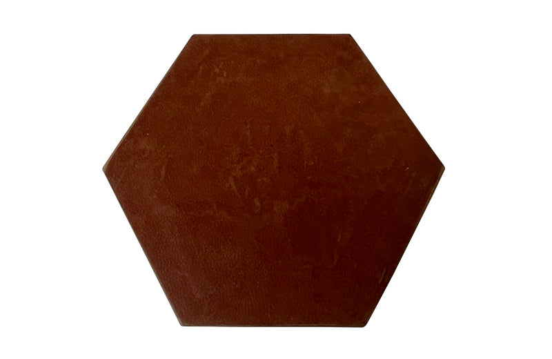 Mid century aluminium and brass brutalist table mat hexagonal salver by David Marshall.