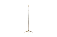 Mid 20th century telescopic floor lamp in polished steel & brass terminating in a tripod brass base - Mid century floor lamps