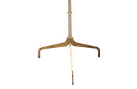 Mid 20th century telescopic floor lamp in polished steel & brass terminating in a tripod brass base - Mid century floor lamps