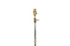 Mid 20th century telescopic floor lamp in polished steel & brass terminating in a tripod brass base - Mid century floor lamps