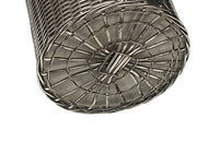 Mid-Century bottle holder, Woven Silverplate, Italian.