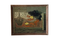 20th Century Framed Painting 'Still Life with Sea Urchins' By Louis Trabuc
