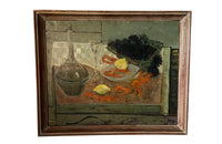 20th Century Framed Painting 'Still Life with Sea Urchins' By Louis Trabuc