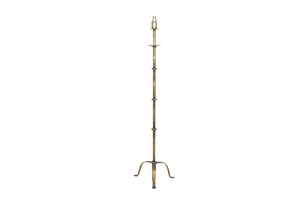 Mid-Century Floor Lamp Spanish gilt iron 