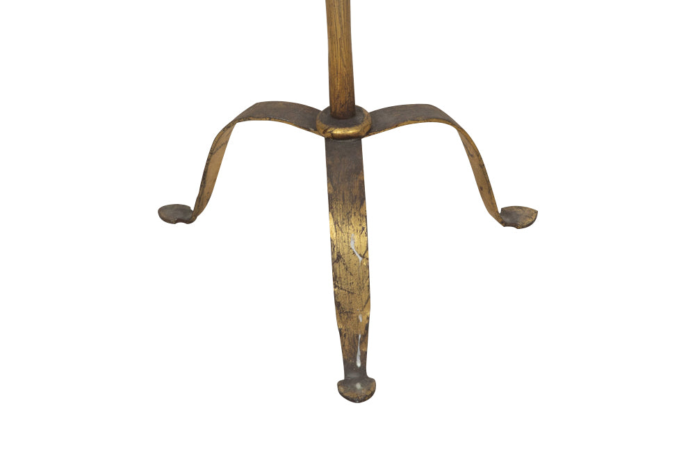 Mid-Century Floor Lamp Spanish gilt iron 