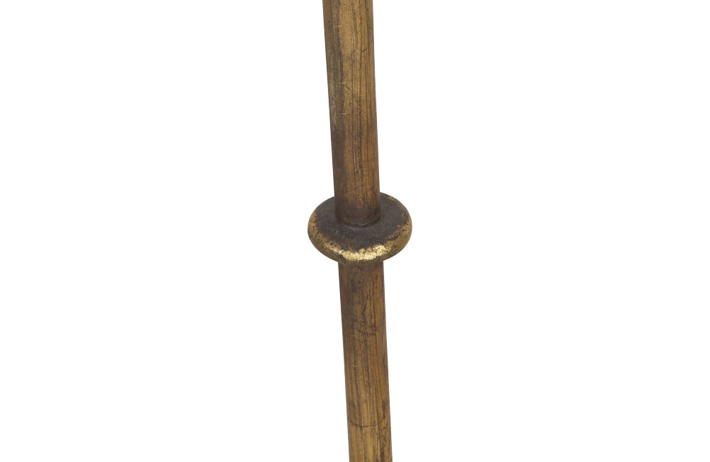 Mid-Century Floor Lamp Spanish gilt iron 