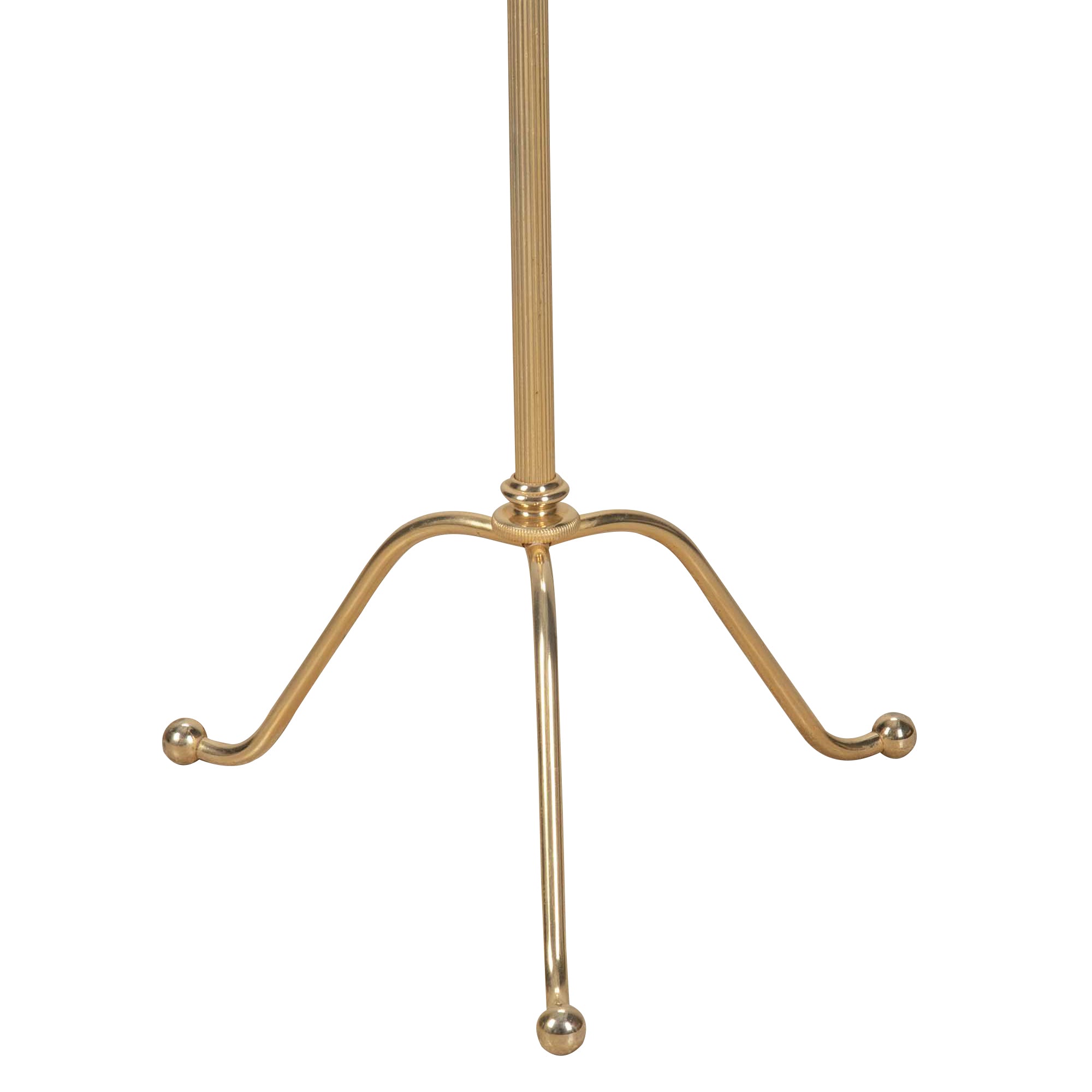 Mid-Century Neo-Classical Revival Brass Floor Lamp