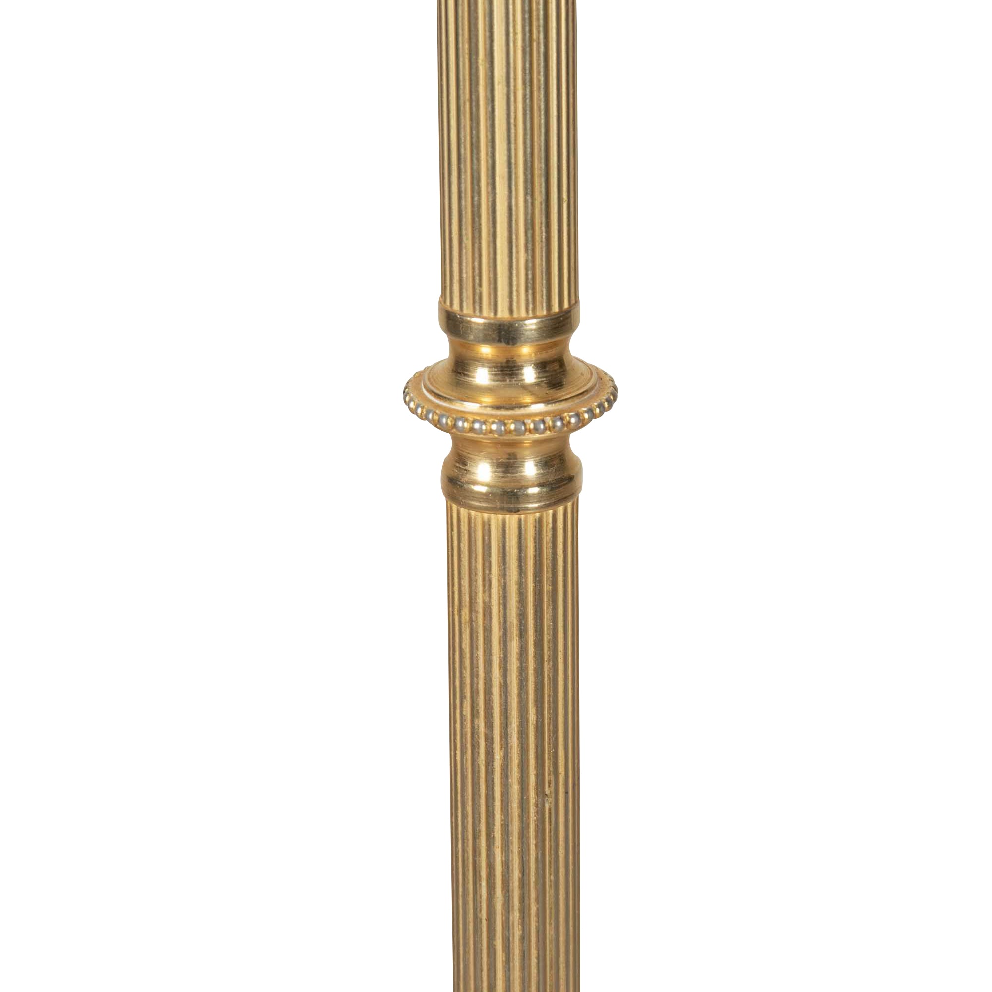 Mid-Century Neo-Classical Revival Brass Floor Lamp