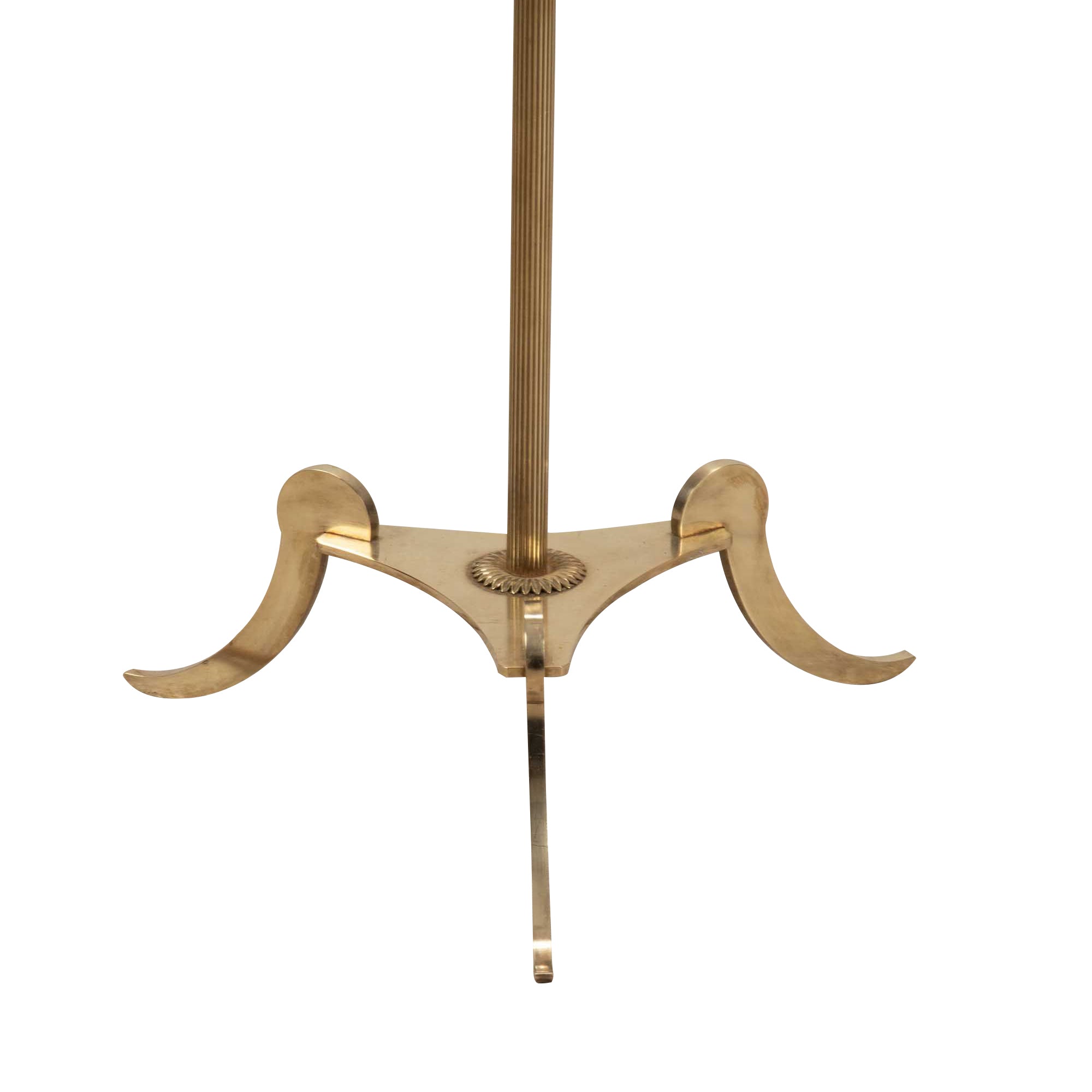 Mid-Century Neo-Classical Revival Brass Floor Lamp
