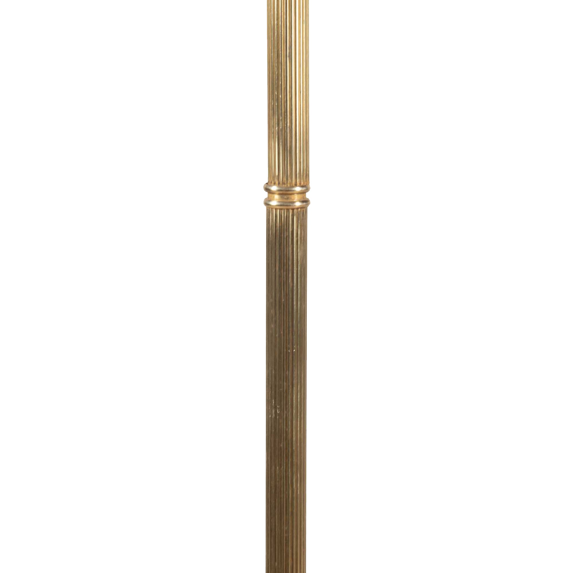 Mid-Century Neo-Classical Revival Brass Floor Lamp