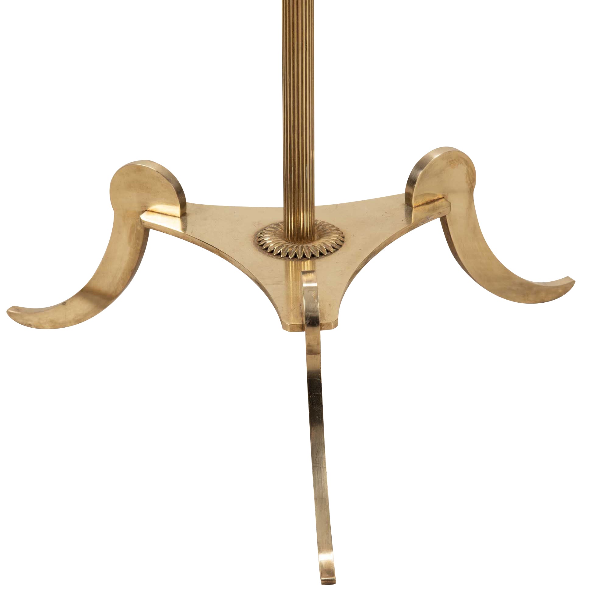 Mid-Century Neo-Classical Revival Brass Floor Lamp