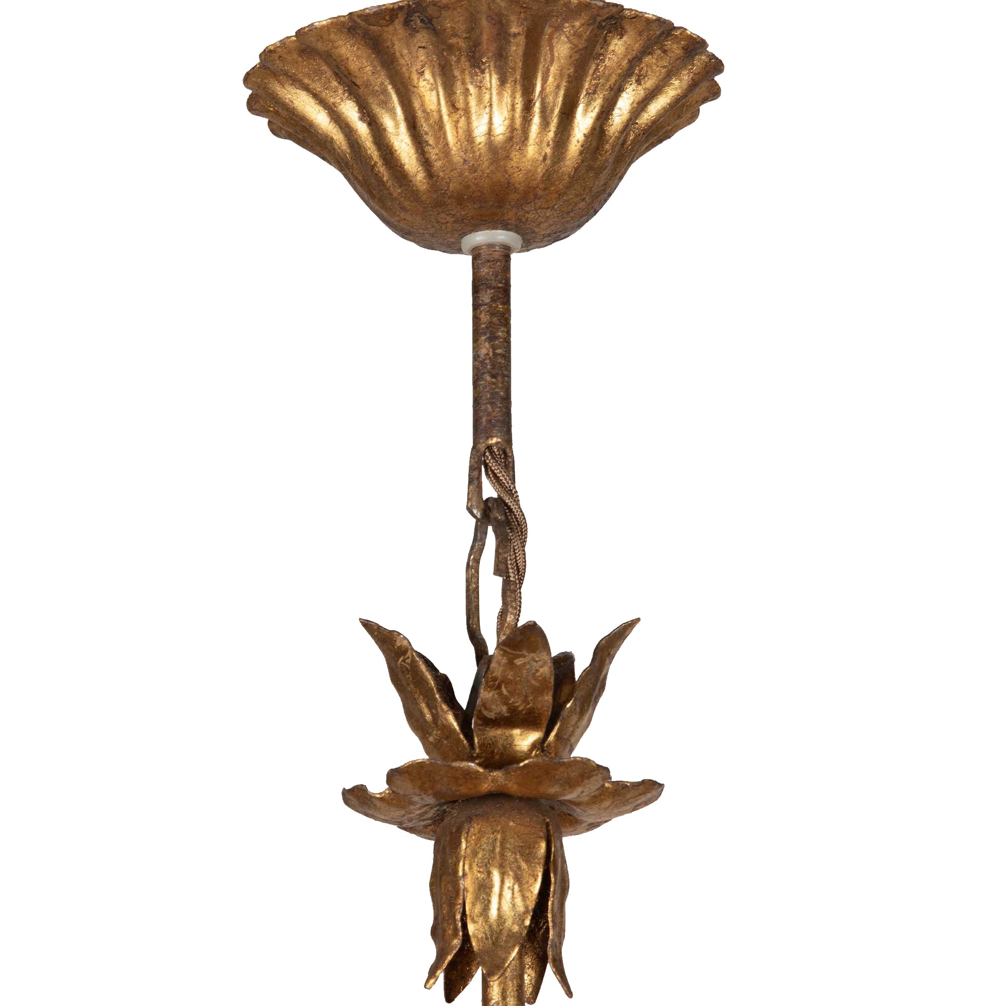 Mid-20th Century French Wheat Sheaf Chandelier