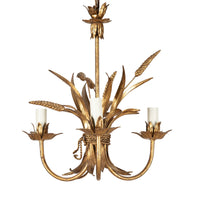 Mid-20th Century French Wheat Sheaf Chandelier