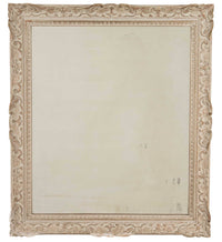 Beautiful, large early 20th Century French carved framed mirror with lovely old foxed mirror glass and original paint.