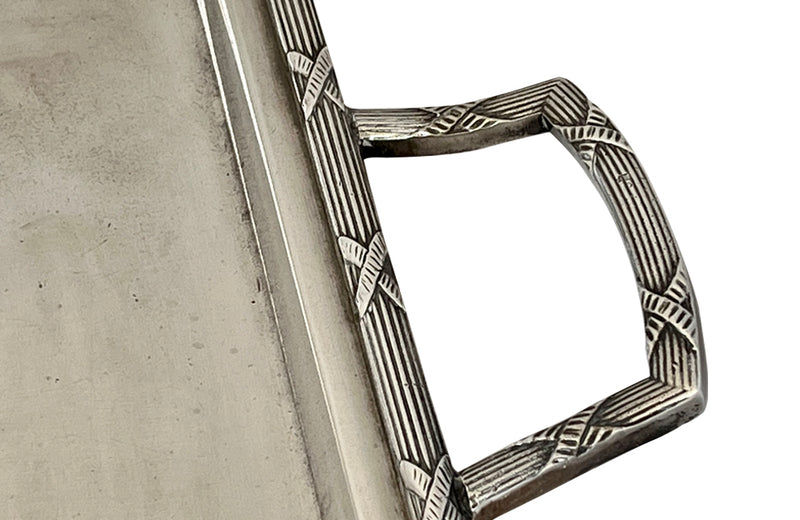 NEO-CLASSICAL REVIVAL SILVERPLATE TRAY BY BEARD