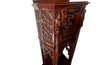 Early century French walnut credenza or hall cupboard in the Neo-Gothic style circa 1900