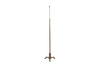 Mid century floor lamp neo classical revival brass telescopic standard lamp.