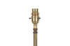 Mid century floor lamp neo classical revival brass telescopic standard lamp.