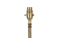 Mid century floor lamp neo classical revival brass telescopic standard lamp.