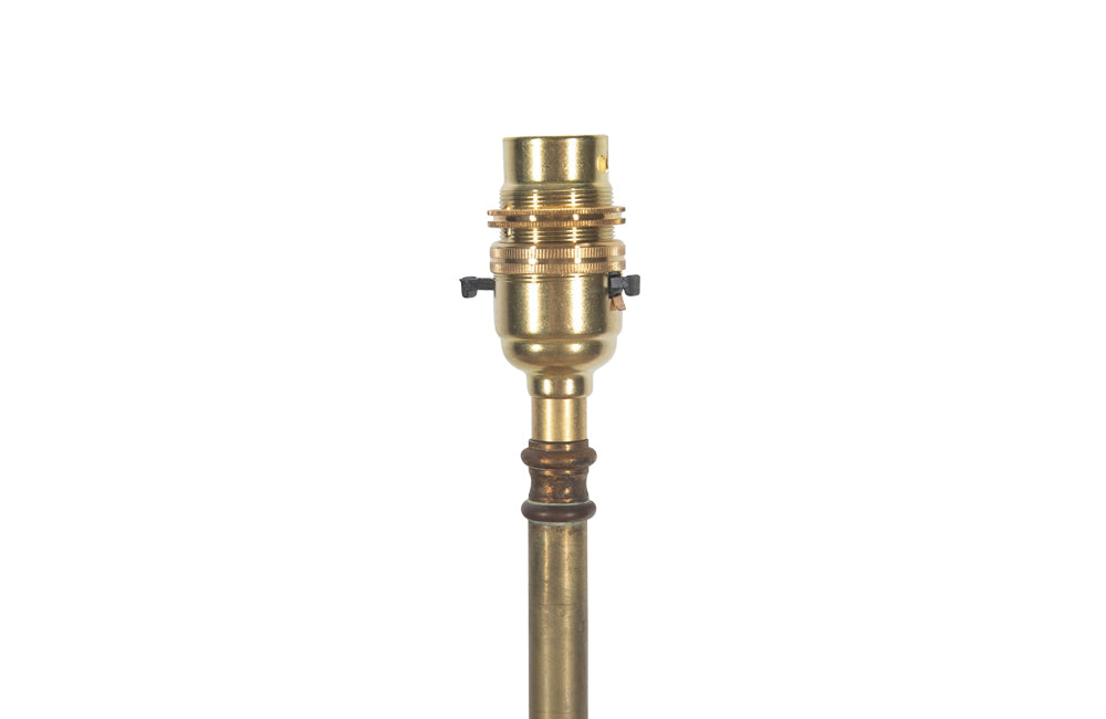 Mid century floor lamp neo classical revival brass telescopic standard lamp.