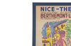 Original vintage travel advertising poster promoting the thermal spa resort of Berthemont-les-Bains.