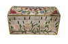 domed painted Normand 19th century marriage coffer 