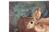 Charming 20th Century oil on canvas painting of a rabbit - French Antiques