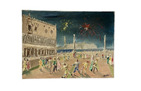 MID-CENTURY ITALIAN PAINTING OF THE VENICE CARNIVAL