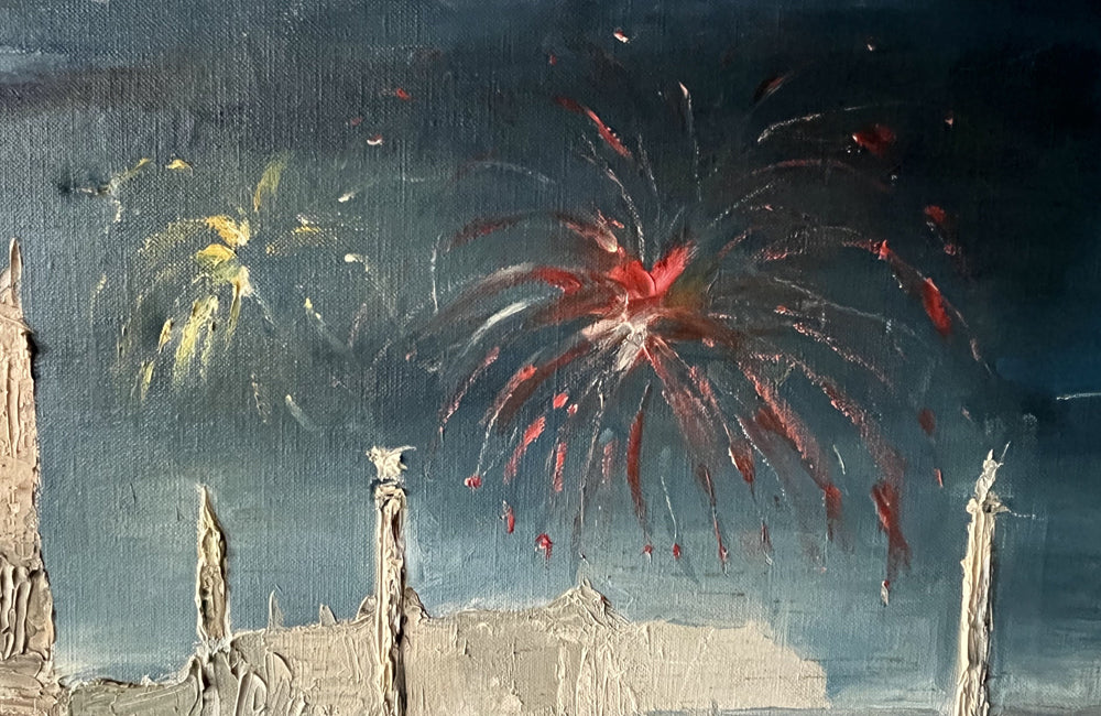 MID-CENTURY ITALIAN PAINTING OF THE VENICE CARNIVAL