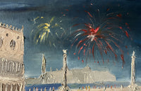 MID-CENTURY ITALIAN PAINTING OF THE VENICE CARNIVAL