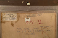 20th Century French Oil Painting of a French Cooper and His Dog