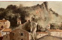 20th Century French Oil on Canvas Painting 'View of the Bridge at Nyons'