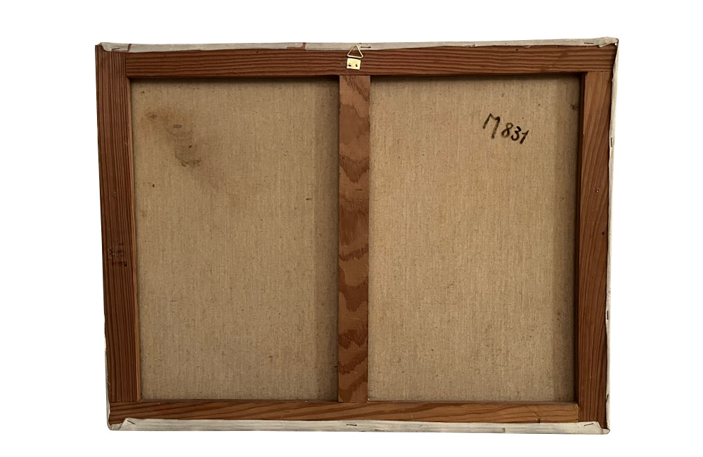 20th Century French Oil on Canvas Painting 'View of the Bridge at Nyons'