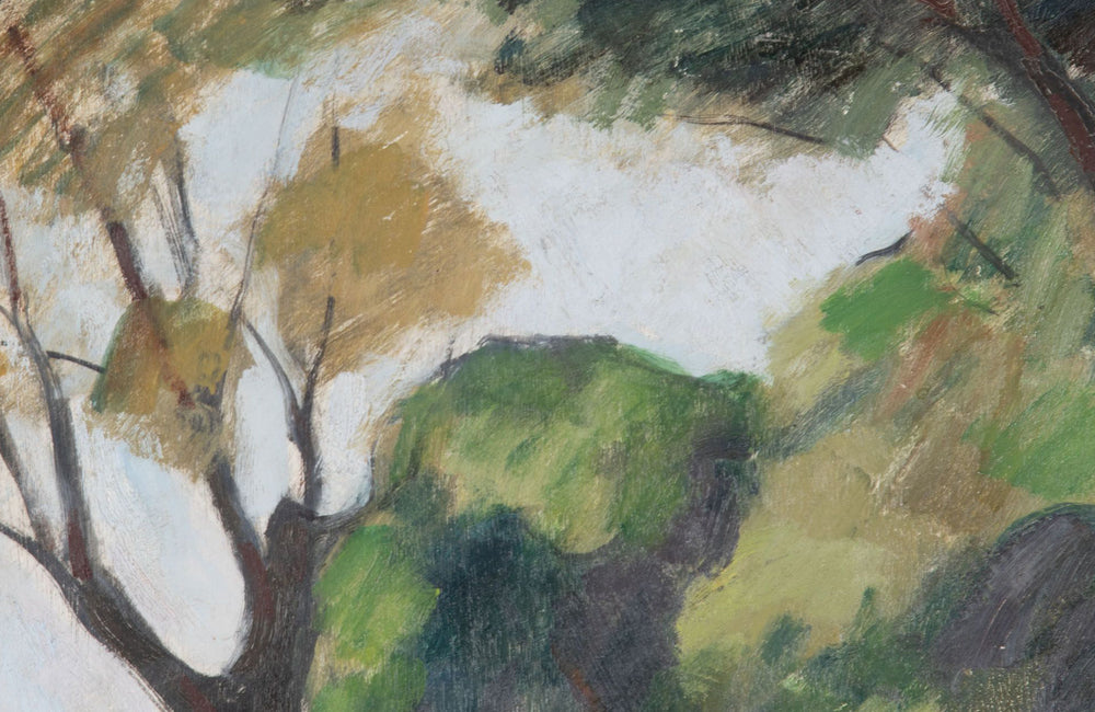 20th Century French Oil Painting 'Promenade Beneath Parasol Pines' By Jean Perret