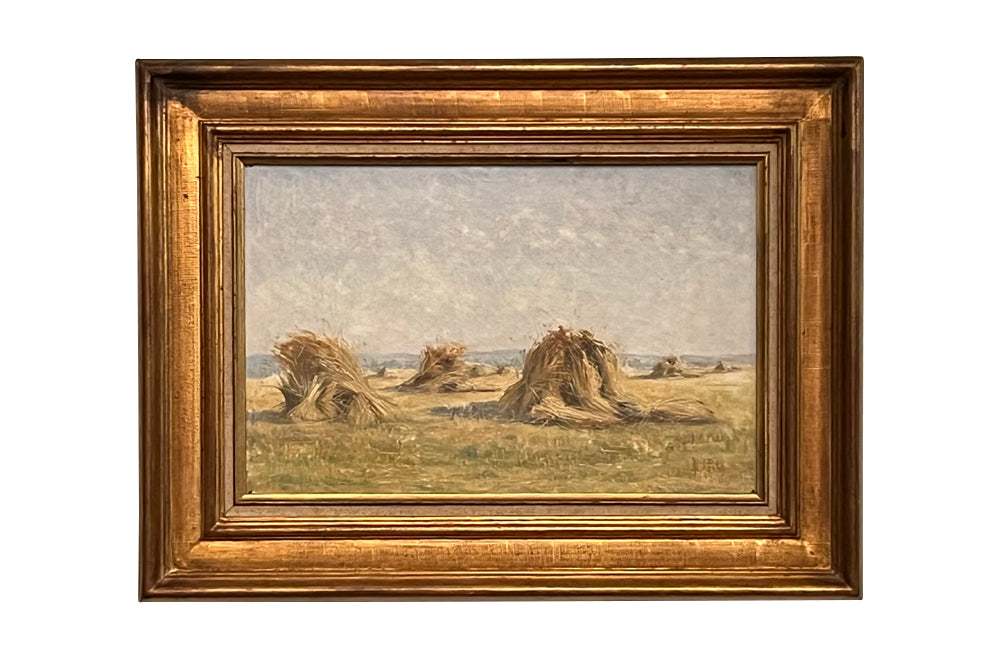 Antique Haystacks Signed Painting - French Antiques – AD & PS Antiques
