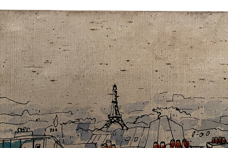 20TH CENTURY FRENCH PAINTING 'View Of The Eiffel Tower From Montparnasse' -CURRENTLY RESERVED-