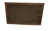 FRENCH FRAMED FRAMED STILL-LIFE PAINTING 'VIOLETS AND CLEMENTINES'