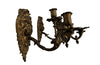 Pair of 19th Century Bronze Lions Head Wall Lights