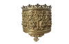 Antique brass cache pots - antique brass jardinieres - French Garden Antiques -  